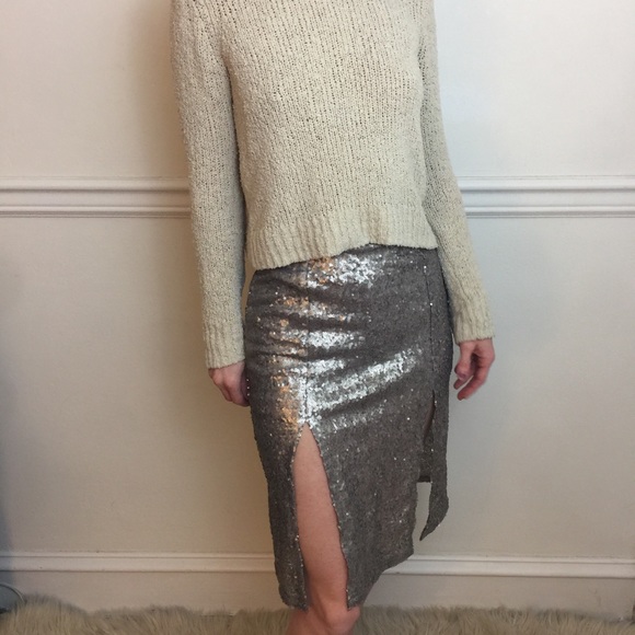 The Style Club Dresses & Skirts - Sophie x The Style Club Sequin Slit Skirt